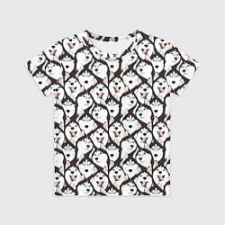 Футболка детская Сибирский Хаски Husky, цвет: 3D-принт