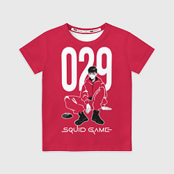 Футболка детская Squid game: guard 029policeman, цвет: 3D-принт