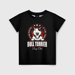 Футболка детская Бультерьер Bull Terrier, цвет: 3D-принт