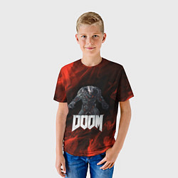 Футболка детская 3D BARON DOOM FIRE, цвет: 3D-принт — фото 2