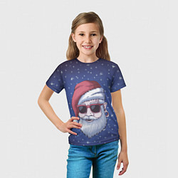 Футболка детская САНТА ХИПСТЕР SANTA HIPSTER, цвет: 3D-принт — фото 2