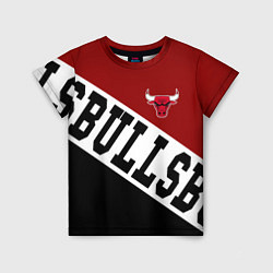 Футболка детская Чикаго Буллз, Chicago Bulls, SPORT, цвет: 3D-принт