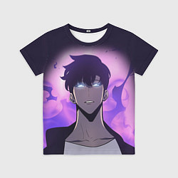 Футболка детская Поднятие уровня в одиночку Соло левелинг, цвет: 3D-принт