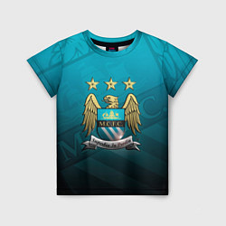 Футболка детская Manchester City Teal Themme, цвет: 3D-принт