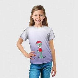 Футболка детская Дед Морти Санта мороз, цвет: 3D-принт — фото 2