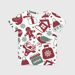 Футболка детская НовоГодный, цвет: 3D-принт