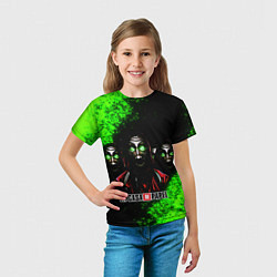 Футболка детская БУМАЖНЫЙ ДОМ НЕОН LA CASA DE PAPEL BELLA CIAO, цвет: 3D-принт — фото 2