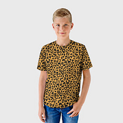 Футболка детская Леопард Leopard, цвет: 3D-принт — фото 2