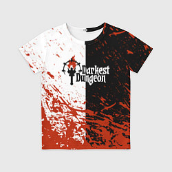 Футболка детская Darkest Dungeon DD Black White Logo, цвет: 3D-принт