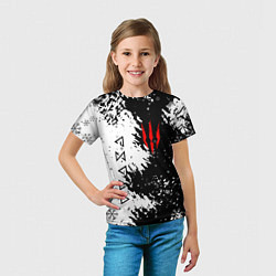 Футболка детская THE WITCHER НОВОГОДНИЙ, цвет: 3D-принт — фото 2