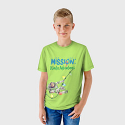 Футболка детская Buss mission, цвет: 3D-принт — фото 2