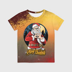 Футболка детская Santa love you, цвет: 3D-принт
