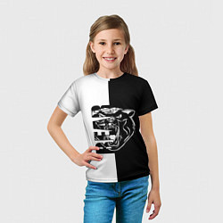 Футболка детская BEAR Медведь, цвет: 3D-принт — фото 2
