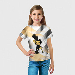 Футболка детская Bendy and the ink machine bendy, цвет: 3D-принт — фото 2