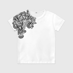 Детская футболка Черно Белые КруЖева