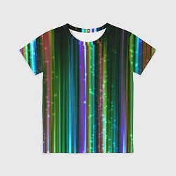 Футболка детская Свет неоновой радуги, цвет: 3D-принт