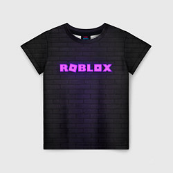 Футболка детская ROBLOX NEON LOGO ИГРА РОБЛОКС, цвет: 3D-принт