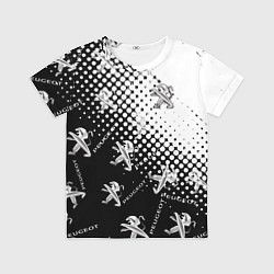 Футболка детская Peugeot pattern львы, цвет: 3D-принт