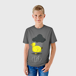 Футболка детская Кря, цвет: 3D-принт — фото 2
