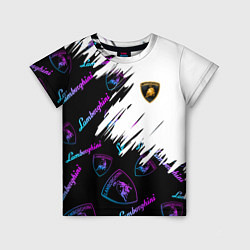 Футболка детская Lamborghini pattern gradient, цвет: 3D-принт