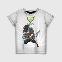 Футболка детская Yasuo Meme, цвет: 3D-принт