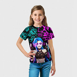 Футболка детская JINX ДЖИНКС NEON PATTERN, цвет: 3D-принт — фото 2