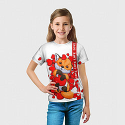 Футболка детская Лисенок 22, цвет: 3D-принт — фото 2