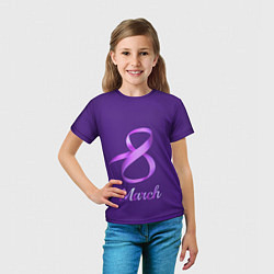 Футболка детская 8 March, цвет: 3D-принт — фото 2