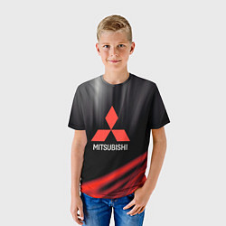 Футболка детская Mitsubishi митсубиси sport, цвет: 3D-принт — фото 2