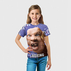 Футболка детская Boxing - фиолетовый, цвет: 3D-принт — фото 2