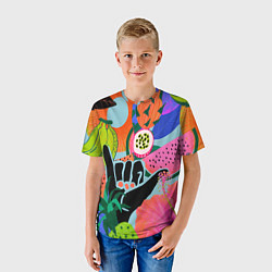 Футболка детская Лето хипстера, цвет: 3D-принт — фото 2