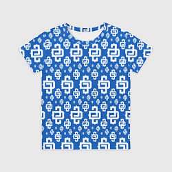 Футболка детская Blue Pattern Dope Camo Dope Street Market, цвет: 3D-принт