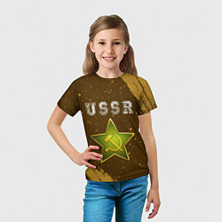 Футболка детская USSR - ЗВЕЗДА - Краска, цвет: 3D-принт — фото 2