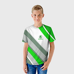 Футболка детская Skoda: Sport, цвет: 3D-принт — фото 2