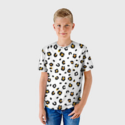Футболка детская Пятна леопарда leopard spots, цвет: 3D-принт — фото 2