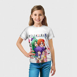 Футболка детская Когда плачут цикады, персонажи девушки, цвет: 3D-принт — фото 2
