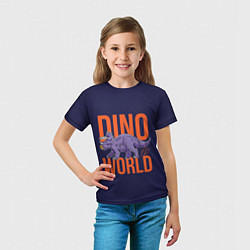 Футболка детская Dino World, цвет: 3D-принт — фото 2