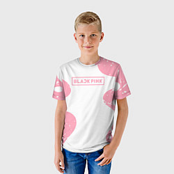 Футболка детская Black pink, цвет: 3D-принт — фото 2
