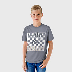 Футболка детская Lets play chess, цвет: 3D-принт — фото 2