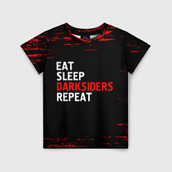 Футболка детская Eat Sleep Darksiders Repeat Краска, цвет: 3D-принт