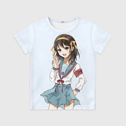 Футболка детская Зовущая Харухи, цвет: 3D-принт