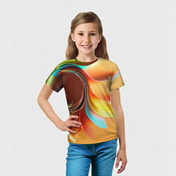 Футболка детская Солнце из бумаги, цвет: 3D-принт — фото 2