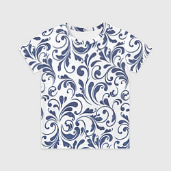 Футболка детская Гжелевый рисунок, цвет: 3D-принт