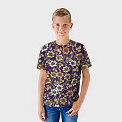 Футболка детская Цветущий куст, цвет: 3D-принт — фото 2