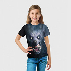 Футболка детская Оборотень - Волк, цвет: 3D-принт — фото 2