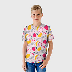 Футболка детская Fruit Pattern, цвет: 3D-принт — фото 2