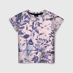 Детская футболка Цветы Флизелиновые Тропики