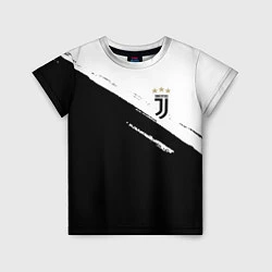 Футболка детская Juventus маленькое лого, цвет: 3D-принт