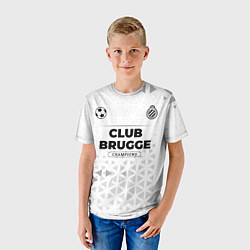 Футболка детская Club Brugge Champions Униформа, цвет: 3D-принт — фото 2
