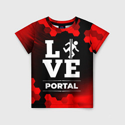 Футболка детская Portal Love Классика, цвет: 3D-принт
